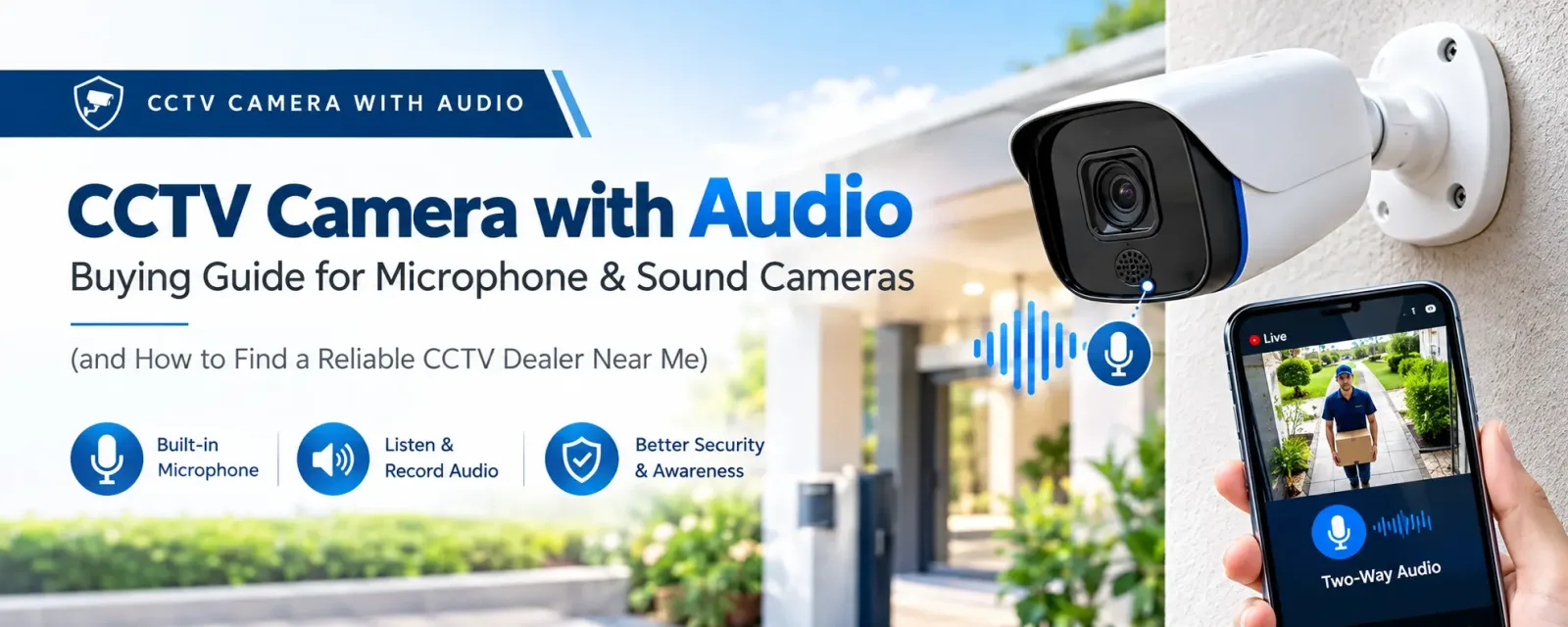 CCTV Camera with Audio: Buying Guide for Microphone & Sound Cameras (and How to Find a Reliable CCTV Dealer Near Me)