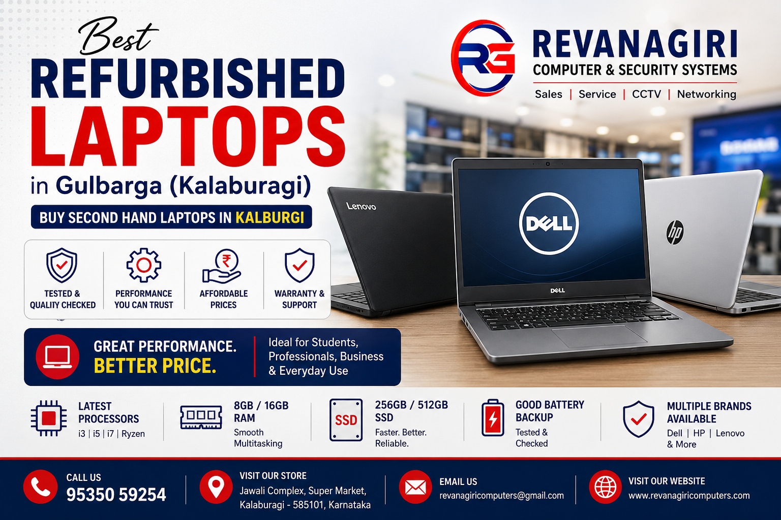 Best Refurbished Laptops in Gulbarga (Kalaburagi) Buy Second Hand Laptops in Kalburgi