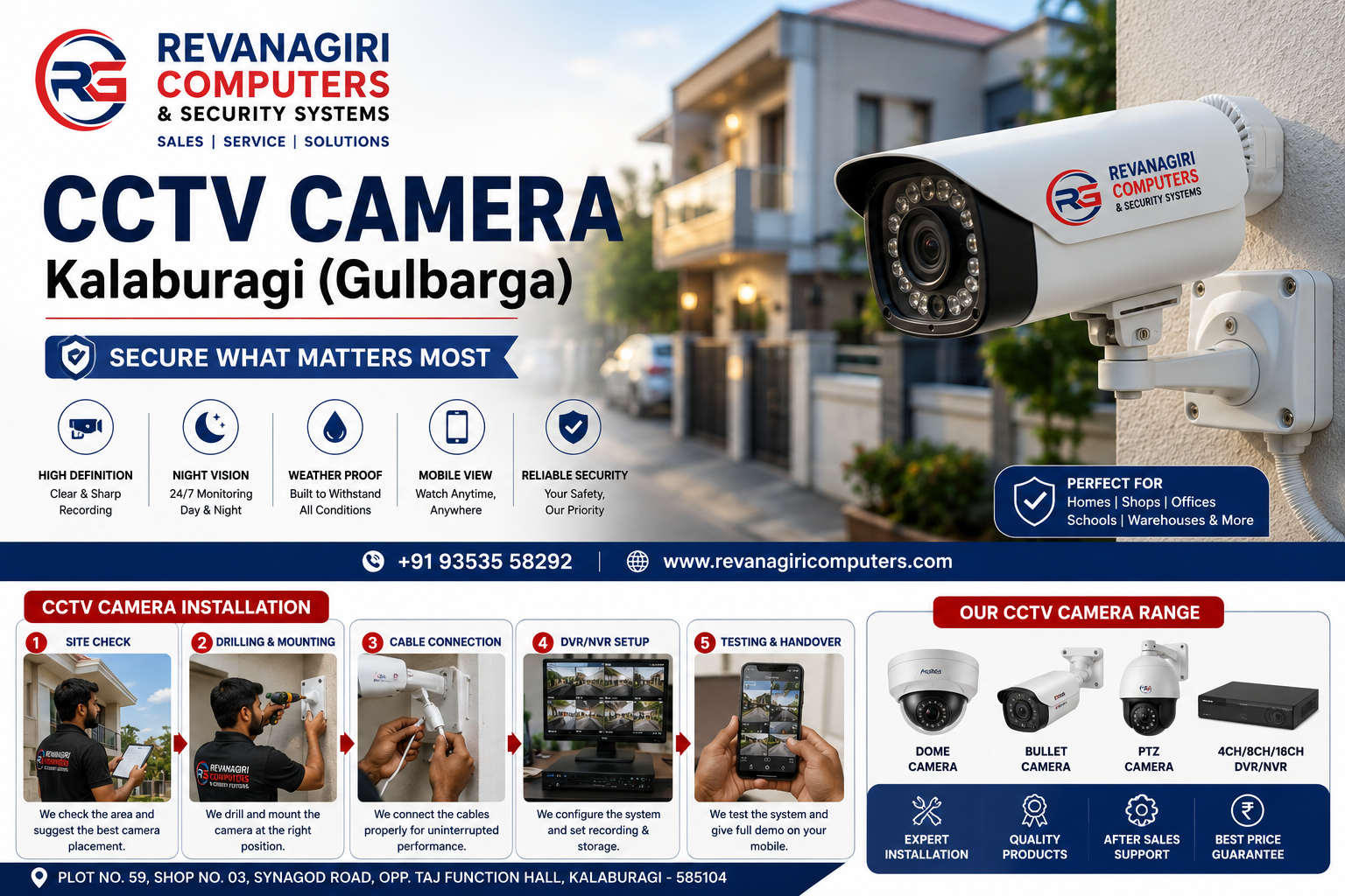 CCTV Installation Cost in Kalaburagi (Gulbarga)   What You'll Actually Pay