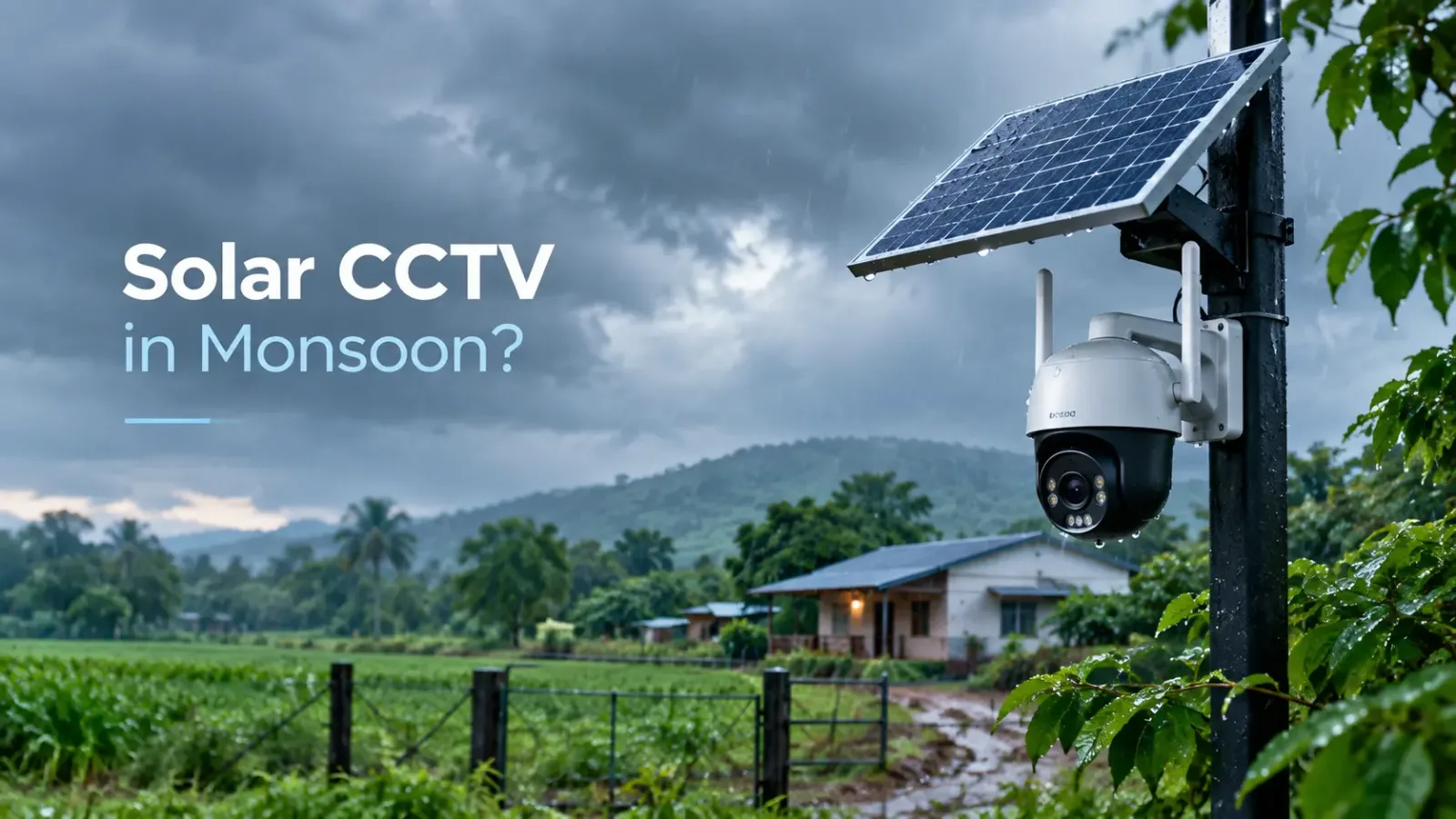 Does a Solar CCTV Camera Work on Cloudy Days and Monsoon?