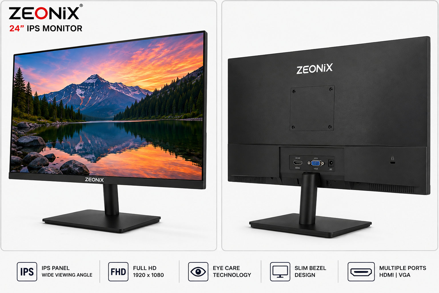 Zeonix 24-Inch IPS Monitor photo 2