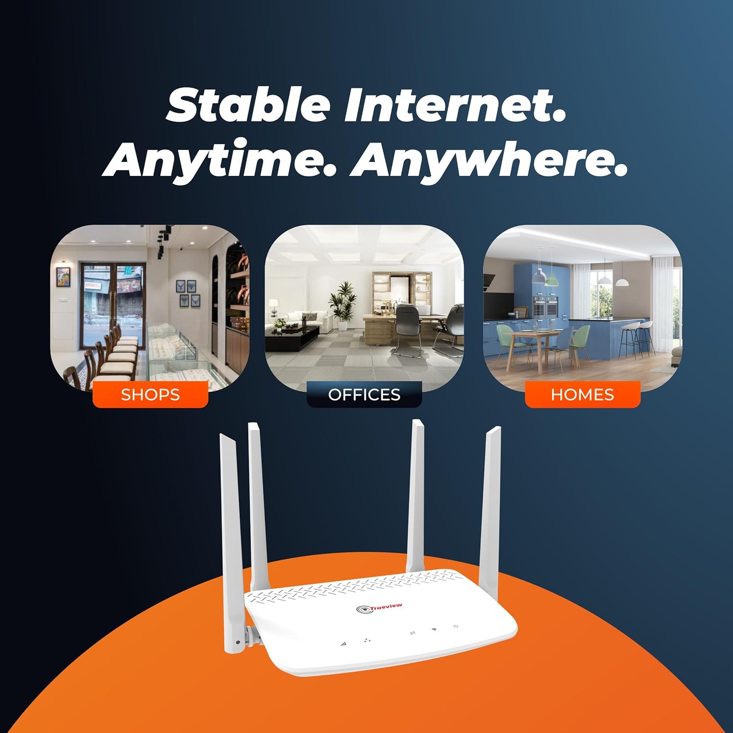 Trueview Sim Router 4G LTE 300 Mbps Wireless R300 photo 3